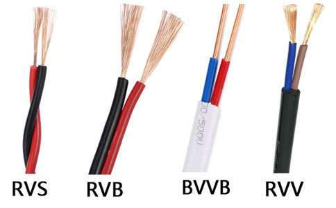 RVS與RVB、BVVB、<a href='http://lvyin100.cn/rvvdianxian/' target='_blank'><u>RVV電線</u></a>