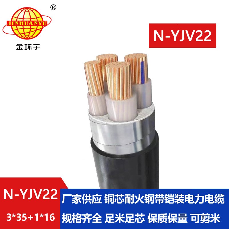 金環(huán)宇電纜 耐火電纜yjv22報(bào)價 鎧裝電纜N-YJV22-3